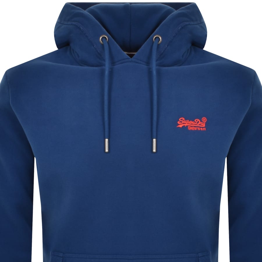 Superdry Essential Logo Hoodie Blue Mainline Menswear